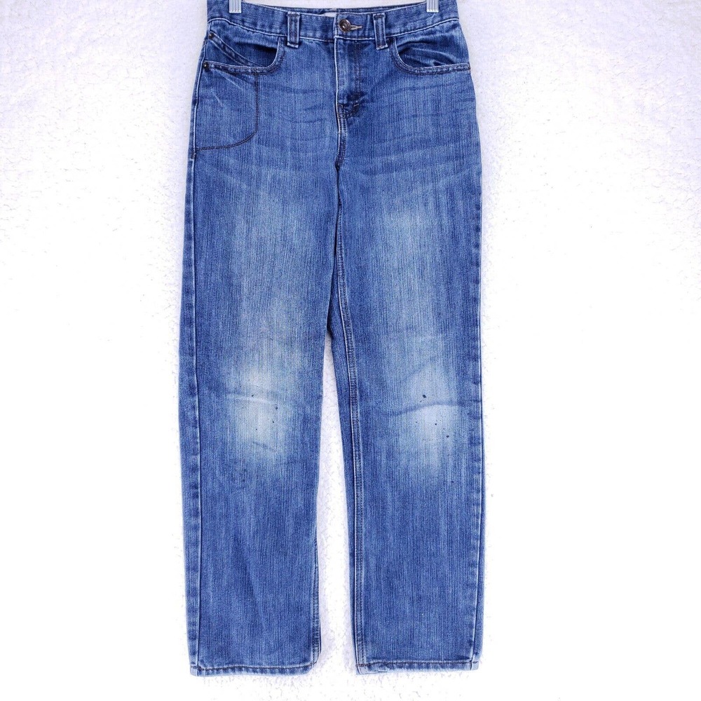 Women Regular Denim Blue Jeans Route 66 Slim Straight Size 14 Mid Rise Classic